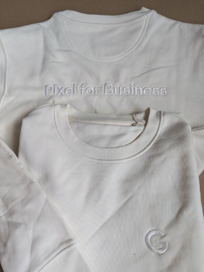 Bild von Google Pixel Sweatshirt-Hoodie  "Pixel for Business" natur, Gr. L