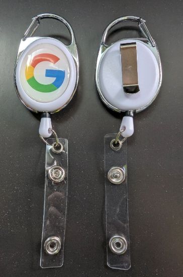 Bild von Karabiner-Clip, G-Logo, weiß